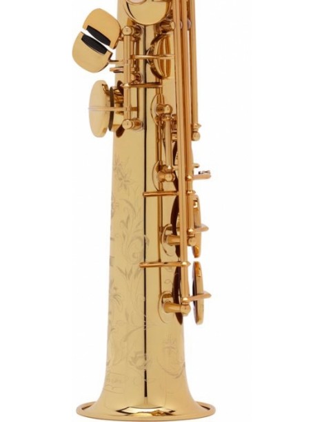 Saxo Soprano Serie III JUBILE Goldmessing Grabado GG