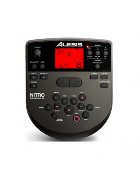 BATERÍA HITMAN ELECTRÓNICA  NITRO MESH KIT SE - (ROJO/NEGRO)